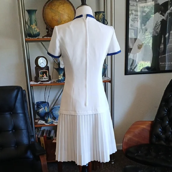 Lilli Ann Vinage 1960s Blue and white dress and jacket sets size S - Picture 10 of 13